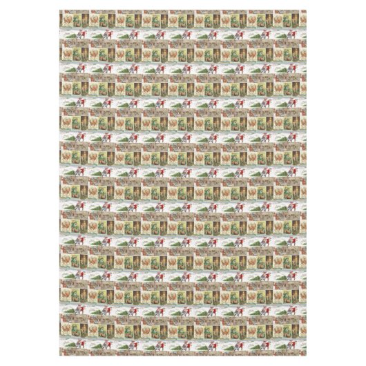 Nappe de Noël, Joyeux Noël, Vintage (Devant)