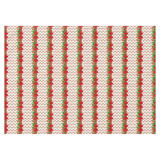 Nappe de Noël, Joyeux Père Noël Stripe (Devant (Horizontal))