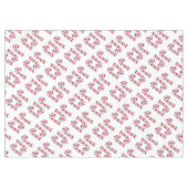 Nappe de Noël, Joyeux Sucre de canne de Noël (Devant (Horizontal))