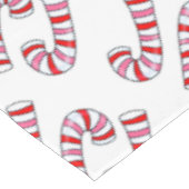 Nappe de Noël, Joyeux Sucre de canne de Noël (Angle)