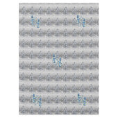 Nappe de Noël, Merry Blue Silver Snowman (Devant)