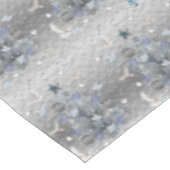 Nappe de Noël, Merry Blue Silver Snowman (Angle)