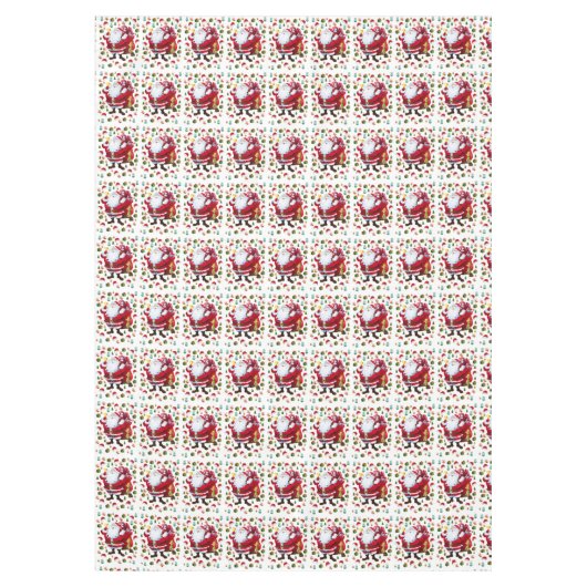 Nappe de Noël, Père Noël (Devant)