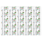 Nappe de Noël, Père Noël arrive dans votre ville (Devant (Horizontal))