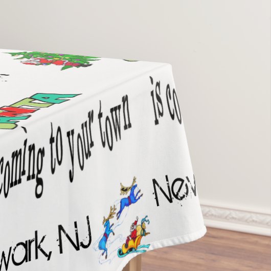 Nappe de Noël, Père Noël arrive dans votre ville (In Situ)