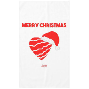 Nappe de Noël Père Noël Heart