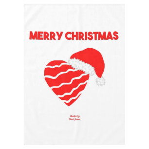 Nappe de Noël Père Noël Heart