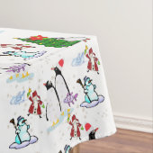 Nappe de Noël, Père Noël, Snowman, Pingouin (In Situ)
