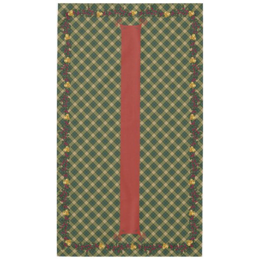 Nappe de Noël, Plaid Vert 60 x 104 (Devant)