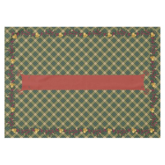 Nappe de Noël, Plaid Vert 60 x 84 (Devant (Horizontal))