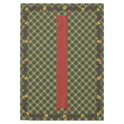 Nappe de Noël, Plaid Vert 60 x 84 (Devant)