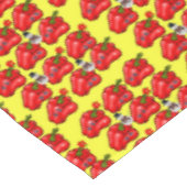 Nappe de Noël, Poivrons rouges Snowman (Angle)