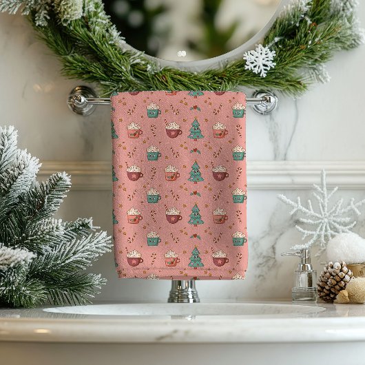 Nappe de Noël rétro funky pastel
