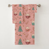 Nappe de Noël rétro funky pastel (En situation)