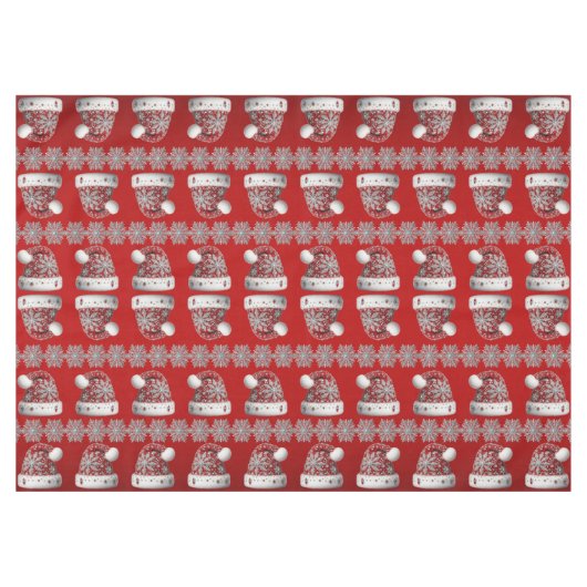 Nappe de Noël Rouge (Devant (Horizontal))