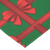 Nappe de Noël, Rouge Bow Green (Angle)