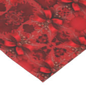 Nappe de Noël Rouge Floral (Angle)