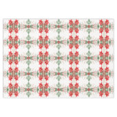 Nappe de Noël Rouge Poinsettia (Devant (Horizontal))
