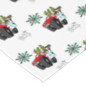 Nappe de Noël, Snowman Joyeuses Fêtes (Angle)