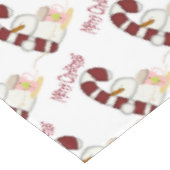 Nappe de Noël, Snowman, Sucre de canne café (Angle)