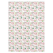 Nappe de Noël, Sucres de canne de menthe poivrée N (Devant)