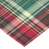 Nappe de Noël traditionnelle à tartan  (Angle)