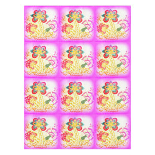 nappe de palmiers roses