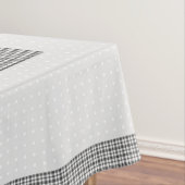 Nappe de Pâques 60x84", à damiers, points, lapin (In Situ)