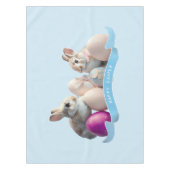 Nappe de Pâques Deux Lapins & Œufs de Pâques (Devant)