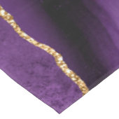 Nappe de Parties scintillant en or violet avec nom (Angle)
