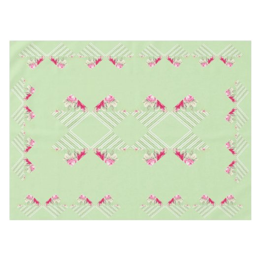 Nappe de Patchwork Vert Mint (Devant (Horizontal))