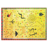 Nappe de pétroglyphes Vintages (Devant (Horizontal))