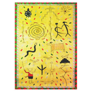 Nappe de pétroglyphes Vintages