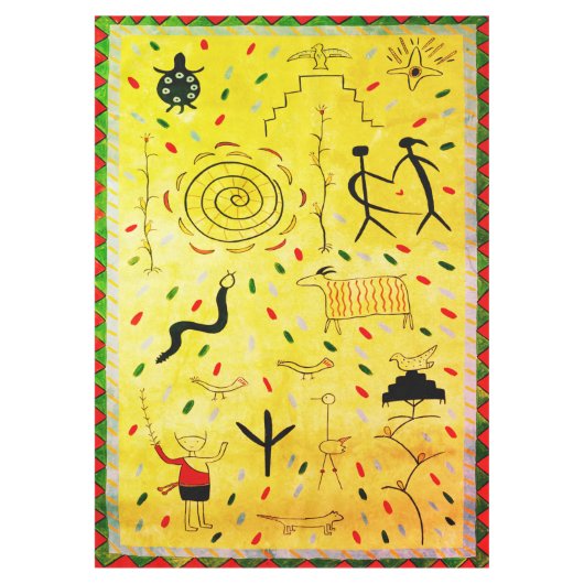 Nappe de pétroglyphes Vintages (Devant)