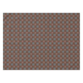 Nappe de plaid de contrôle de brun et de noir (Devant (Horizontal))