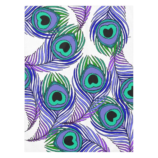 nappe de plume de paon, plume géante de paon (Devant)