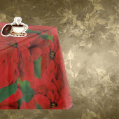 Nappe de Poinsettia festive Repas de Noël