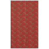 Nappe de Poinsettia festive Repas de Noël (Devant)