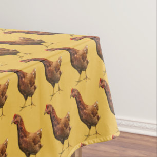 Nappe de poulet de poule de rouge d'île de Rhode