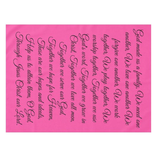 Nappe de prière familiale (Devant (Horizontal))