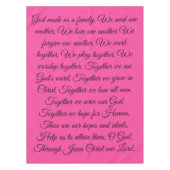 Nappe de prière familiale (Devant)