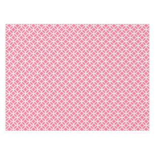 Nappe de rose et blanche de liaison de cercles