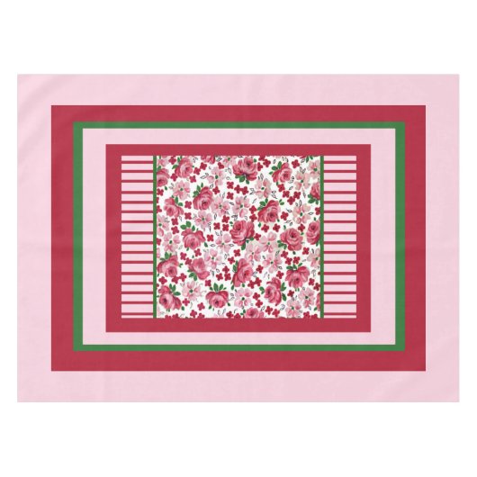 Nappe de roses vintages (Devant (Horizontal))