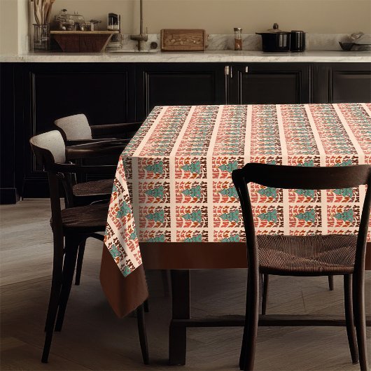 Nappe de salle à manger groovy rétro pastel fête m