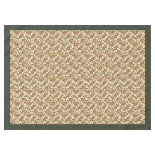 Nappe de spirale bohème dans des tons chauds et ch (Devant (Horizontal))