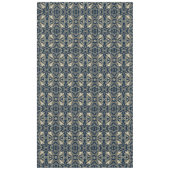 Nappe de style saule aux oiseaux antique bleu mari (Devant)