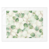 Nappe de table à feuilles d'eucalyptus moderne (Devant (Horizontal))