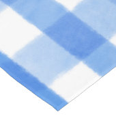 Nappe de table à motif bleu ciel et blanc pour sal (Angle)