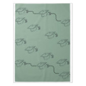 Nappe de table à motif de remise de diplômes vert (Devant)