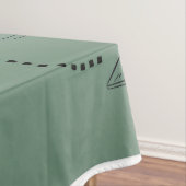 Nappe de table à motif de remise de diplômes vert (In Situ)